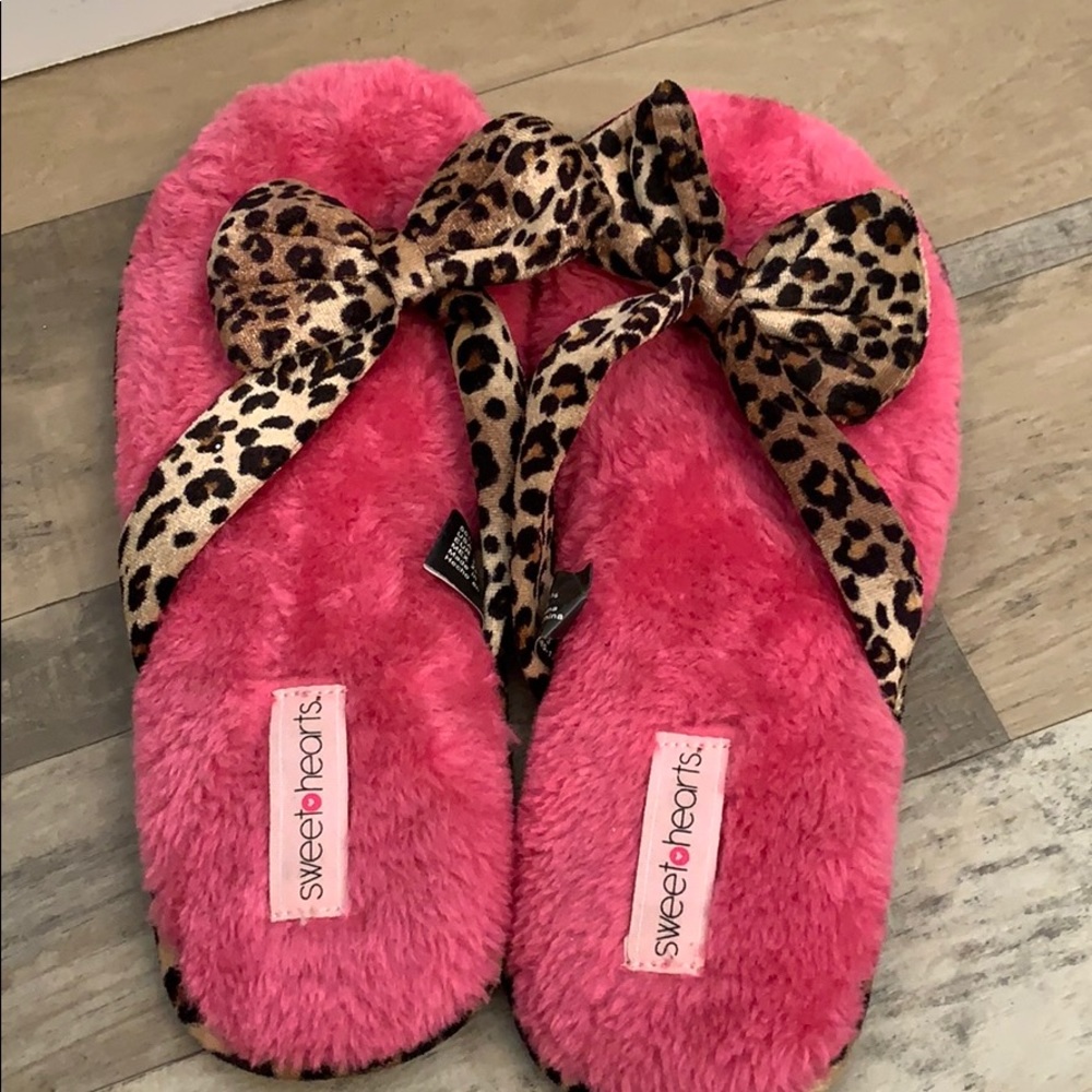 Fuzzy Slipper Flip Flops